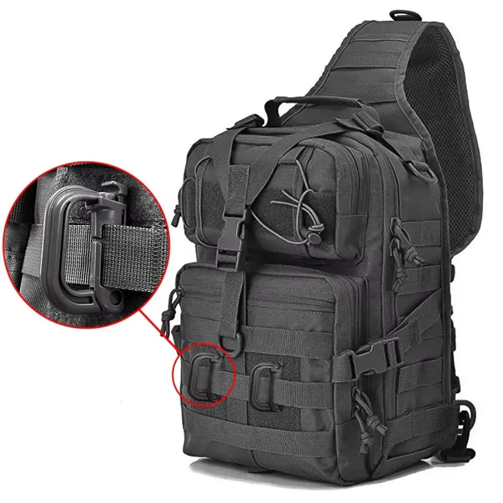 

Waterproof Hiking Crossbody Bag Lightweight Oxford Outdoor Mountaineering Bag Durable Large Capacity Camping Rucksack Sports