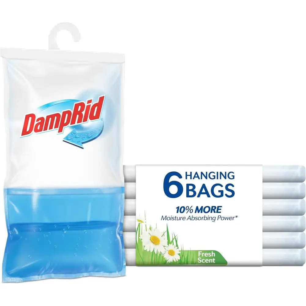 

Влагопоглощающие вешалки, 15,4 унции, 6 штук в упаковке - уменьшают запахи, освежают воздух, отлично подходят для шкафов, с 10% повышенной впитываемостью.