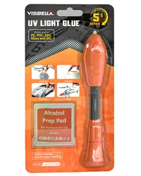 Visbella-Cola Super Luz UV, Ferramenta de soldagem, Pen Glass, Jóias, Reparação Plástica, Adesivo, Líquido Quick Dry, 5 Segundos