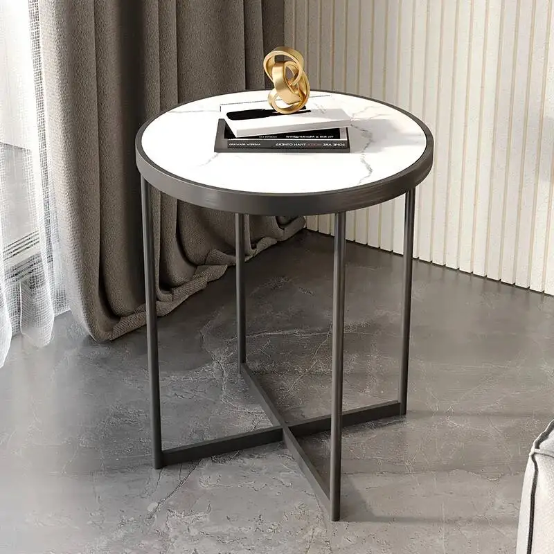 Loft Modern Nordic Coffee Table Bed Lamp Round Legs Metal Living Room Coffee Tables Salon Minimalist Orta Sehpa Furniture OA50CT