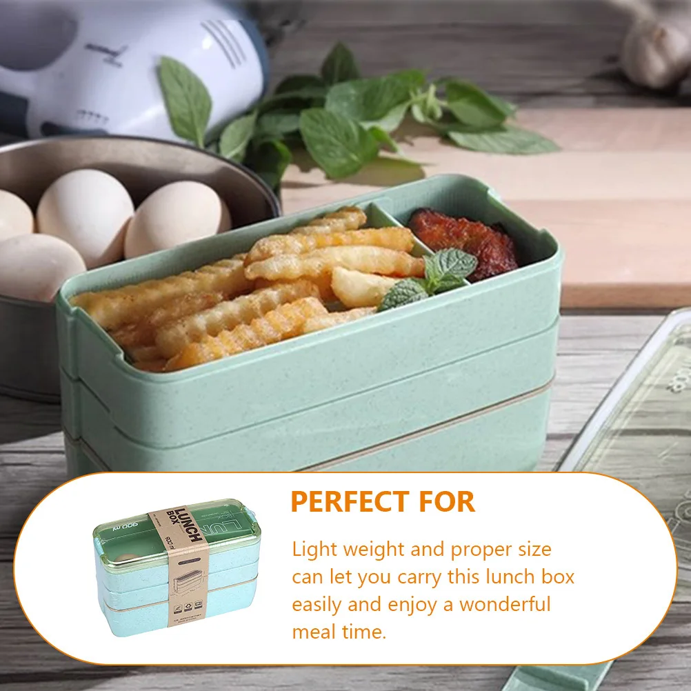 

Bento Box Compartment Lunch Container Portable Airtight Fruit for Adults Office Workers Picnic Use Large