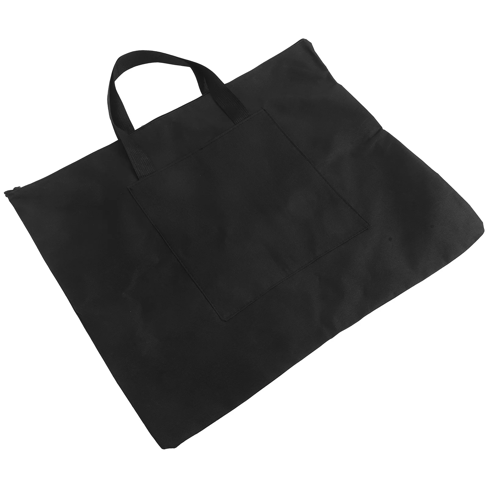 Bolsa de prancheta de lona durável, bolsa de armazenamento à prova d'água com alça para esboçar papéis, lápis, tintas, bolsa preta para prancheta de desenho