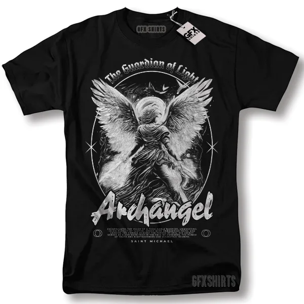 Camiseta con diseño católico cristiano de oración del Arcángel de San Miguel
