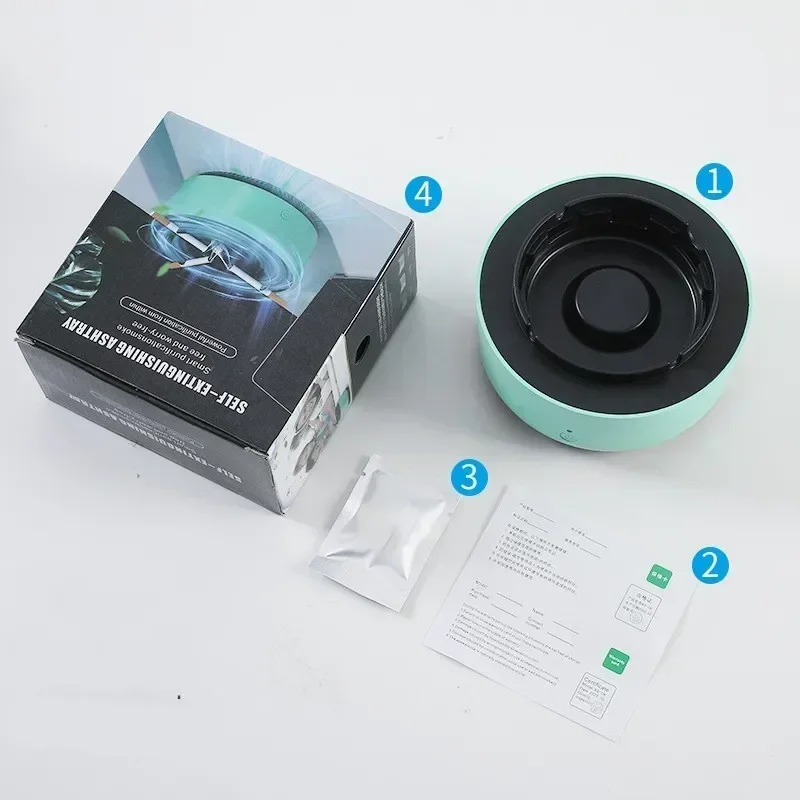 Car Ashtray Air Purifier Air Purification Ashtray Ash Tray Cigar Accesories Gift for Boyfriend Home Decoration Desk Accessories