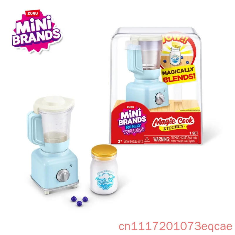 Genuine Zuru Mini Magic Kitchen Series Toy Set Miniature Kitchen Appliances Blender Toaster Kitchen Cooking Toy Festival Gifts