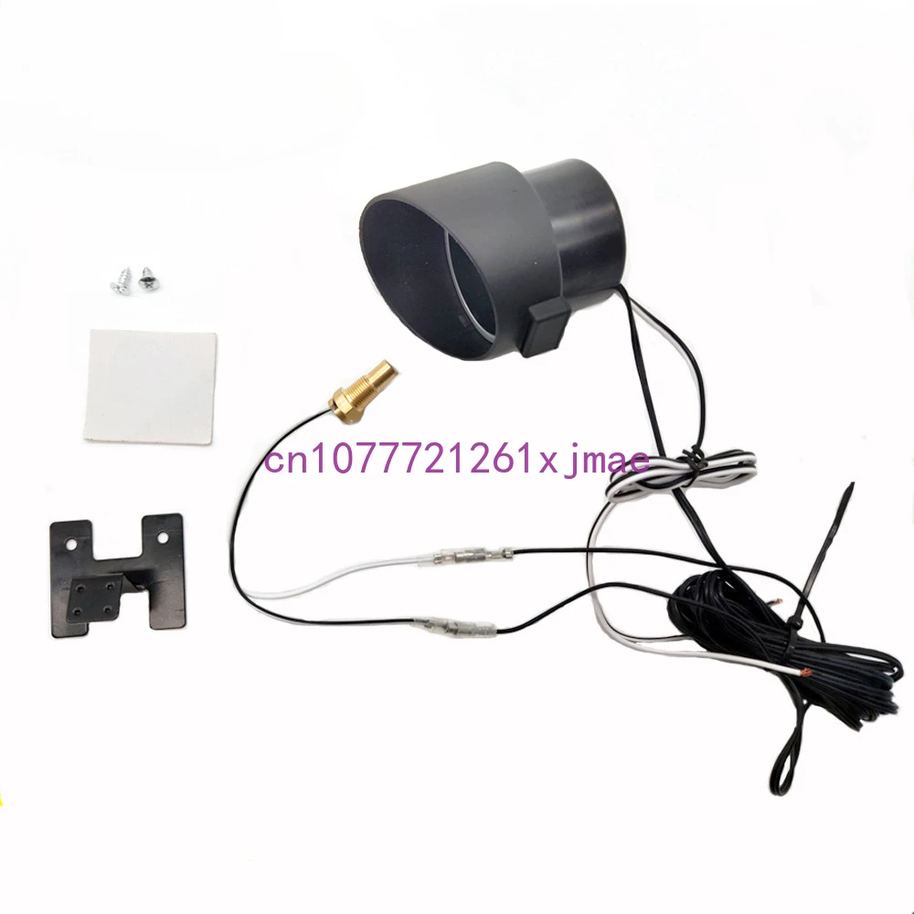 12v24v Gun-Type round Digital Display Water Temperature Voltage Combination Meter Two-in-One One-Piece Meter Truck Car