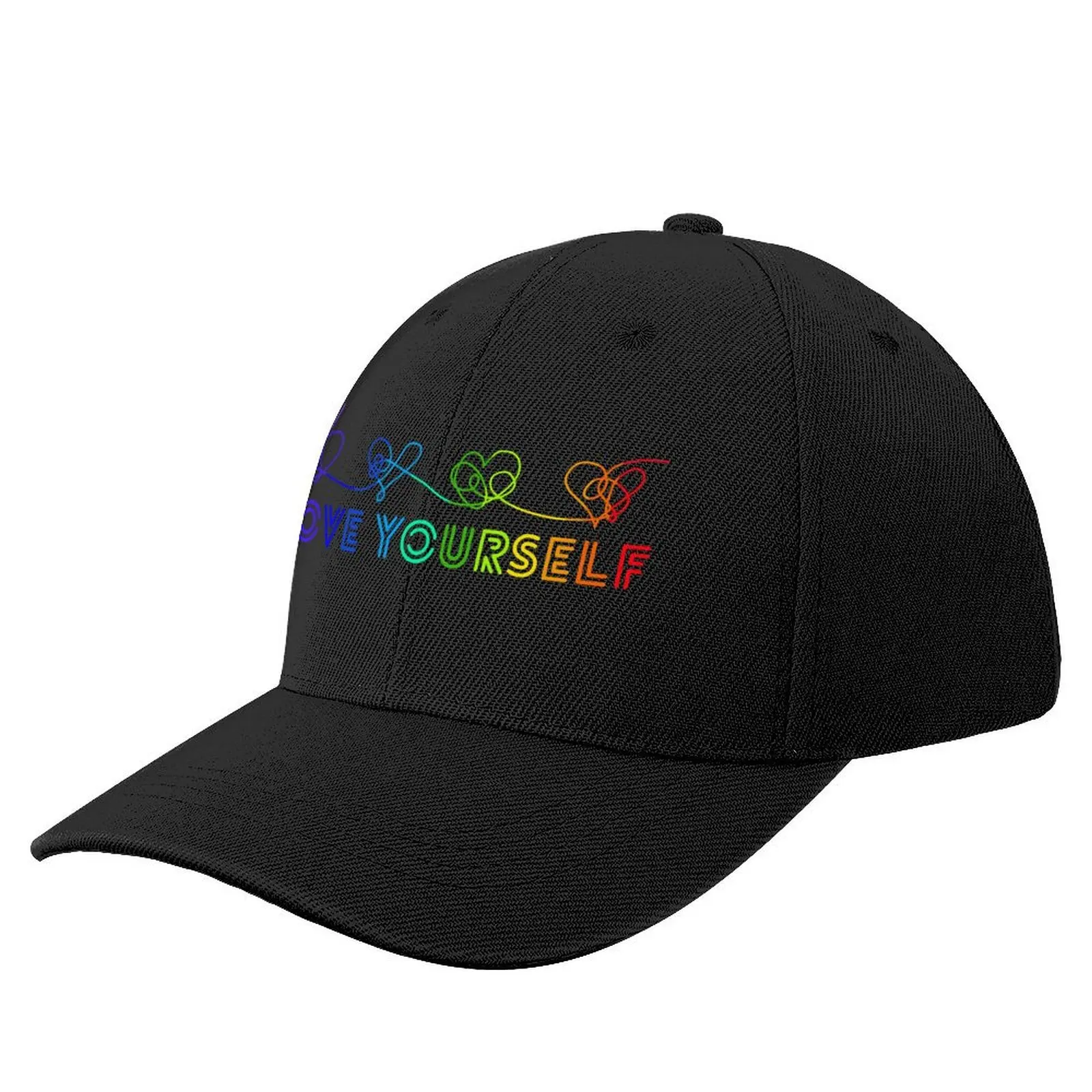 Love yourself tear rainbow Baseball Cap Golf Golf Hat Uv Protection Solar Hat Caps For Men Women's