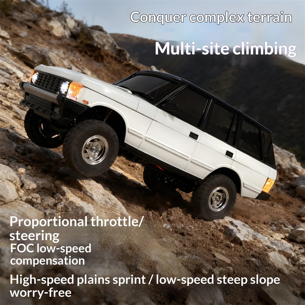 LDRC 18401 PRO RTR 1/18 2.4G 4WD FOC Sensored Brushless Rock Crawler Off-Road RC Car