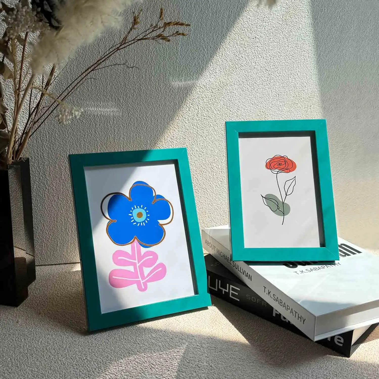 

Green Wood Picture Frame Table 6 "7" Tabletop Display Photo Postcard Framed Picture Postcard Show Frame Tabletop Decoration Gift