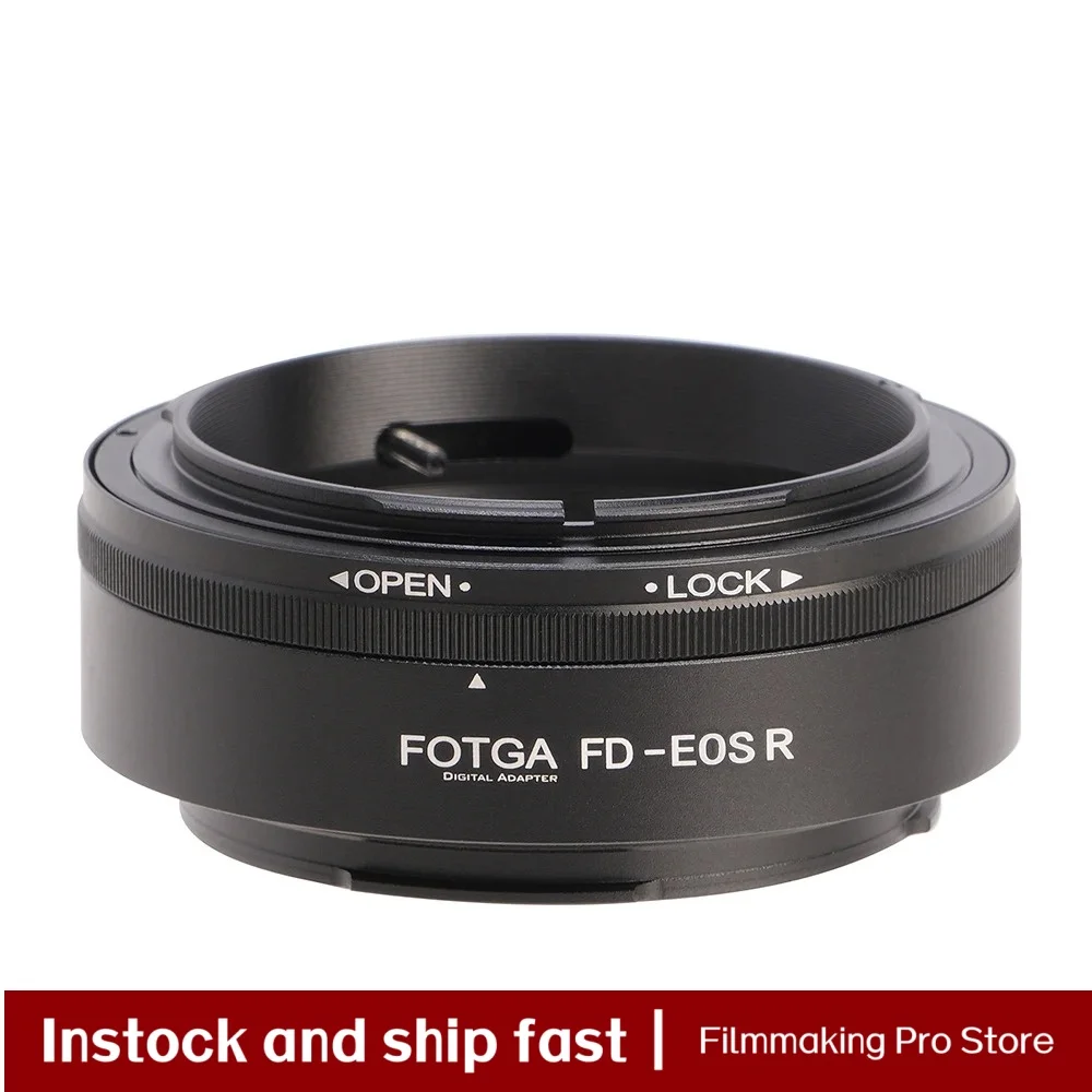 Anillo convertidor adaptador de lente FOTGA para lente de montaje Canon FD serie de montaje R RF a R3 RP R5 R6 Mark II R5C R7 R10 cámara de espejos