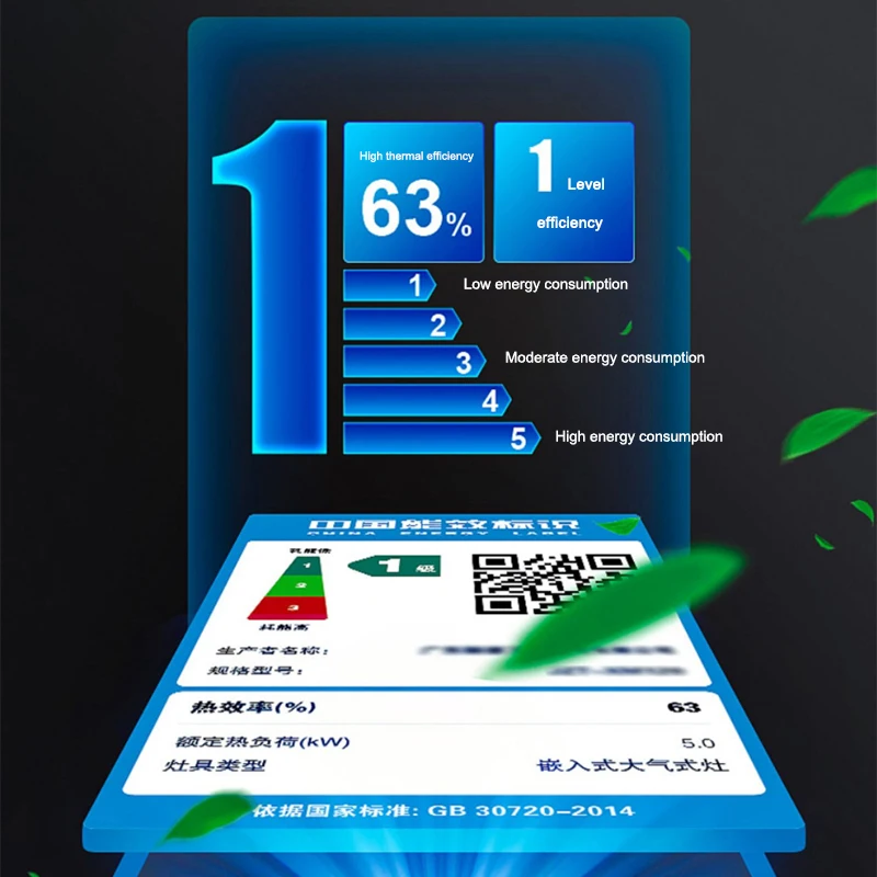 Fogão a gás de três olhos de aço inoxidável fogão a gás incorporado doméstico gás natural fogo feroz fogão a três-cabeça fogão a gás