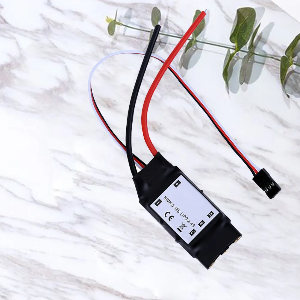 30A Esc Electric Speed Controller Brushless For Rc Plane High Frequency Refresh Rate Low Voltage Cutoff Protection