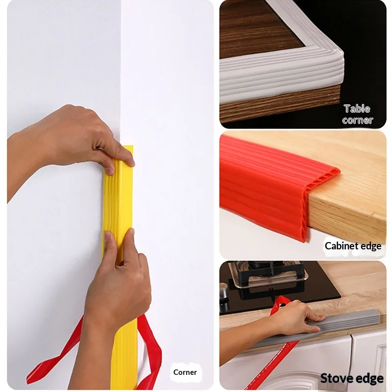 Wall Corner Protection Strip Self-adhesive Anti-collision Tile Pasting Edge Wrapping Living Room Decoration External Corner Line