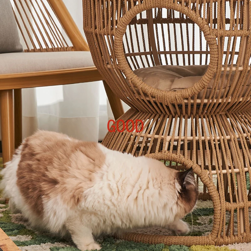 Modern Coffee Tea Table Cat House Beds Pet Hammock Cats Designer Scratching Post Houses Cama Para Gatos Home Furniture