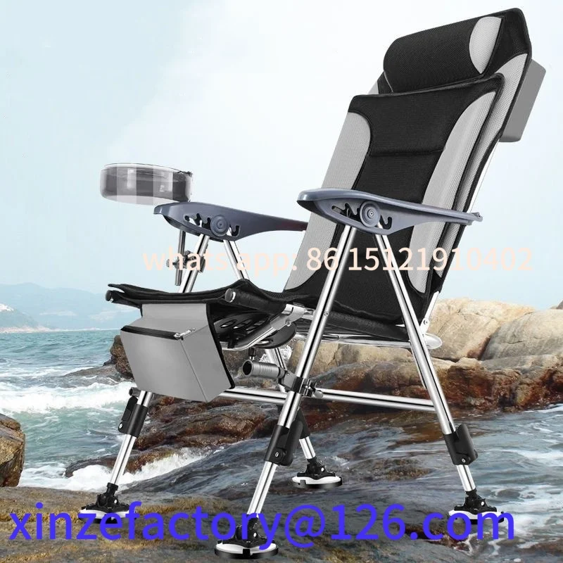 

Be suitable for Outdoor Collapsible Fishing Beach Chair Retractable Fishing Portable Camping Chair