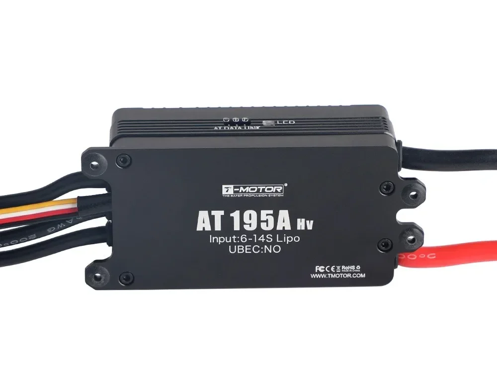 T-Motor Asa Fixa ESC para Desafio Destemido, VTOL, AT195A, 6-14S