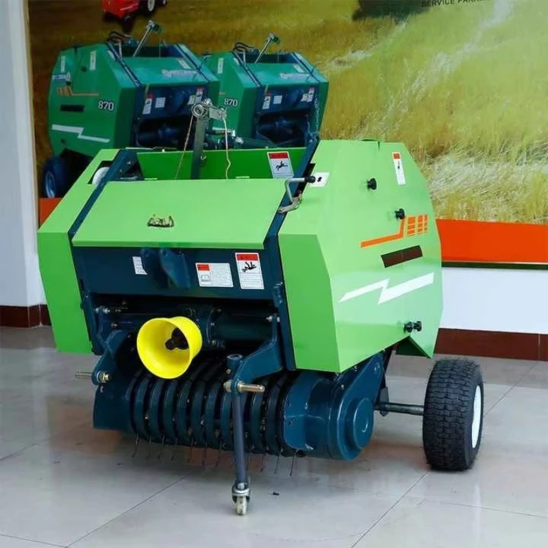 High Quality Forage Harvester Silage Baler Hay Straw Grass Press Baling Baler Machine Mini  for Hay and Straw
