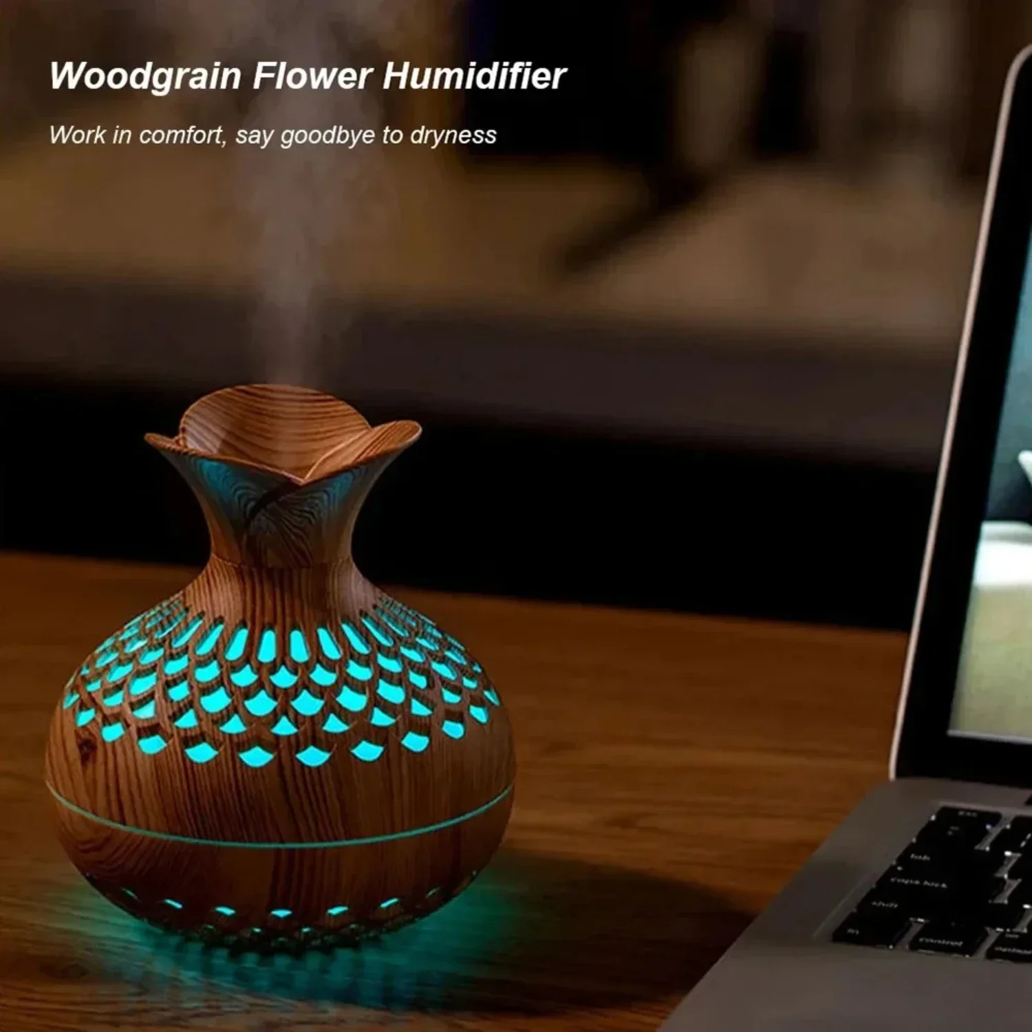 

Enhance your home atmosphere like never before with this elegant 300ml USB household humidifier diffuser atomizer. Enjoy a hydra