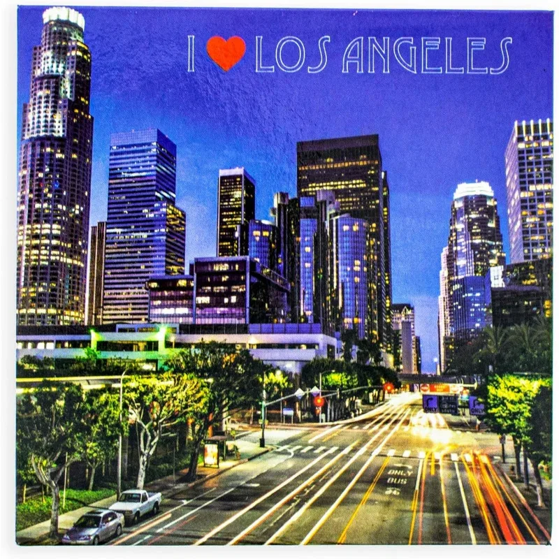 بوب #   01--أنا أحب مغناطيس الثلاجة التذكارية لوس أنجلوس