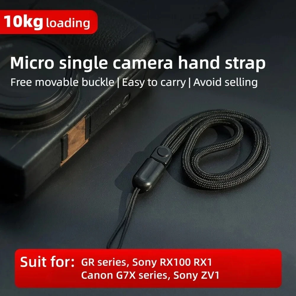 Universal Camera Wrist Strap Hand Lanyard Shockproof Rope for Ricoh GR3 GR4 GR3X Sony RX100 VII ZV-1 ZV-E10 Canon G7X Fuji XT5