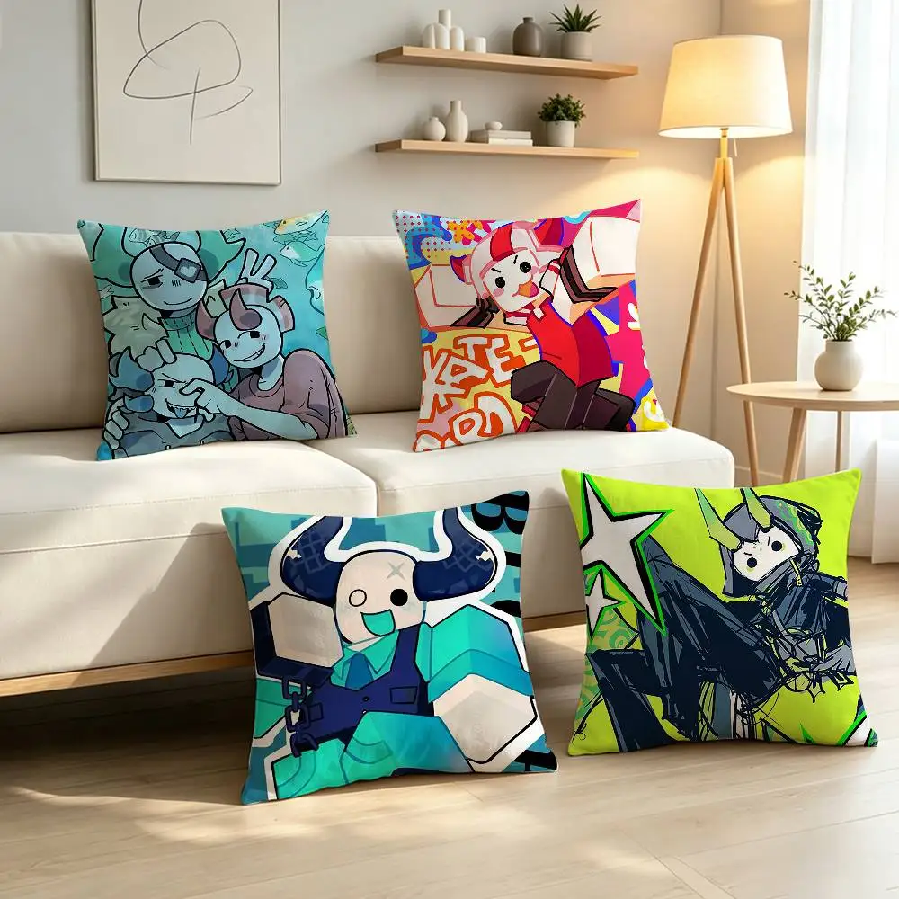 Battle Game P-PHIGHTING Pillow Case Pattern Printed Pillowcase For Living Room Sofa Cushion Cover