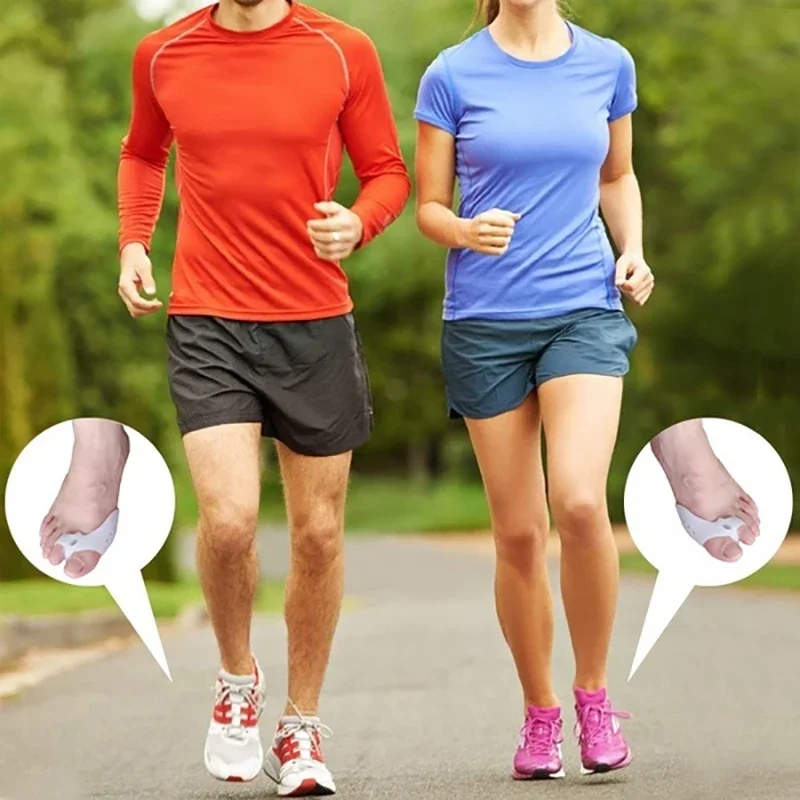 زوج واحد من مصحح أصابع القدم من السيليكون يحسن صحة القدم على الفور والراحة مع فاصل أصابع القدم العازلة من Hallux Valgus #6