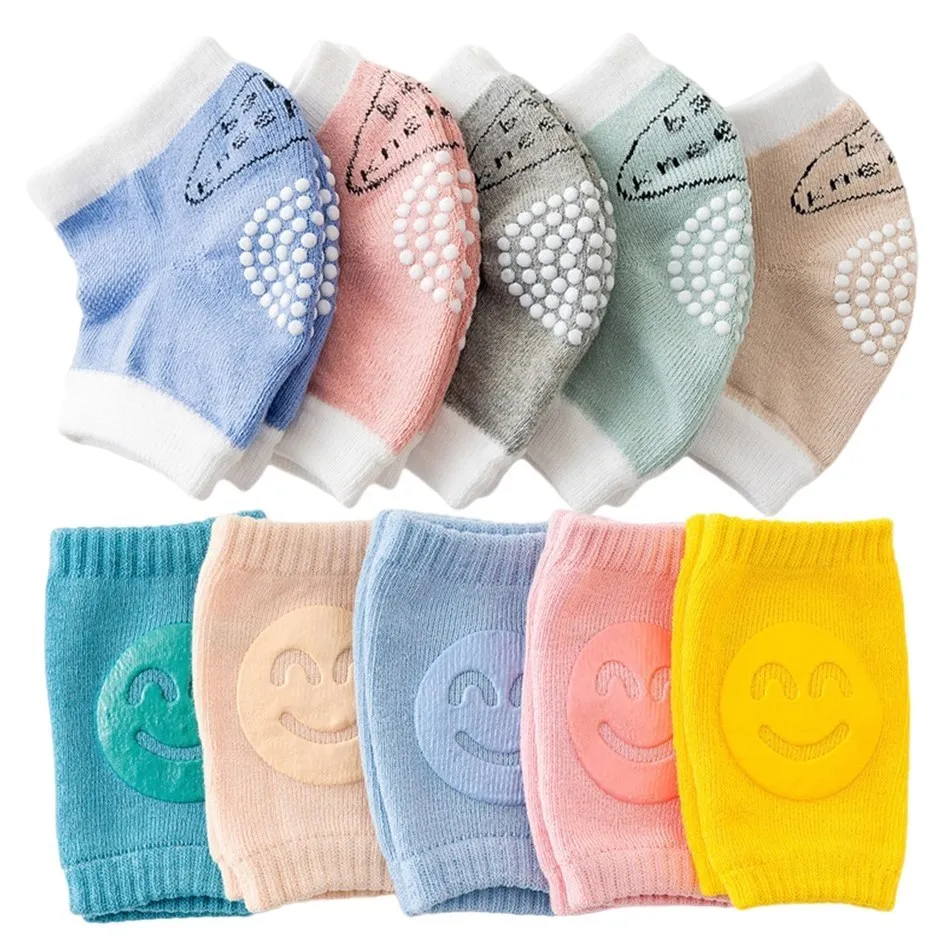 Infant Knee Pads Baby Anti Slip Rubber Elbow Socks Toddler Crawling Cotton Accessories Boys Girls Leg Warmer Kneepad 0-36M