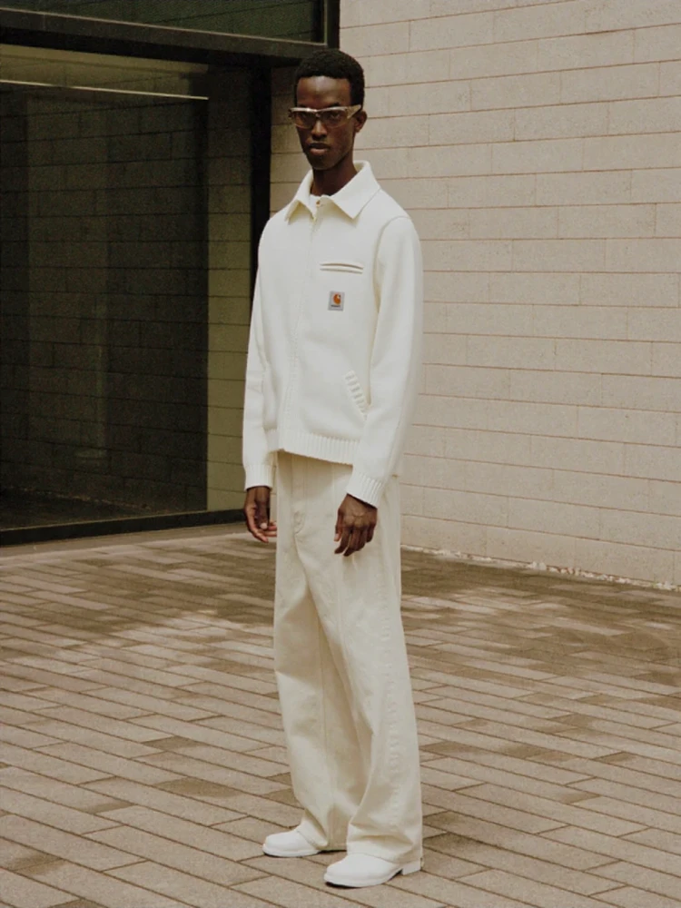 

Теплый свитер на молнии в уличном американском стиле для пар, укороченная кофта-батвинг с толстой молнией, осенне-зимняя вязаная кофта