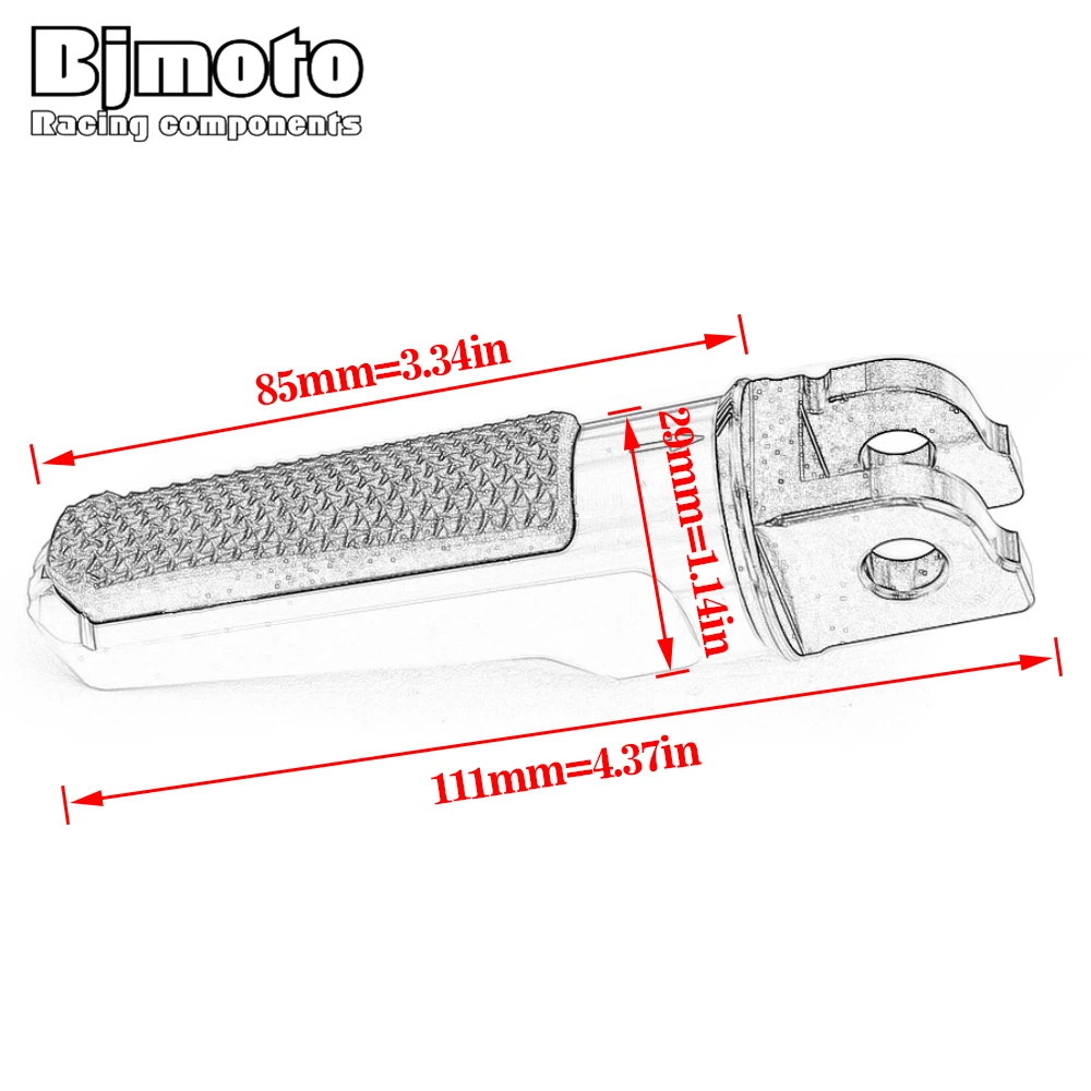 Motorcycle Front Footrests Foot Pegs Rider Pedal For HONDA CB1000R CBF600 CBF600S CBF1000 CBR600F CBR650F CBR250R CBR600RR