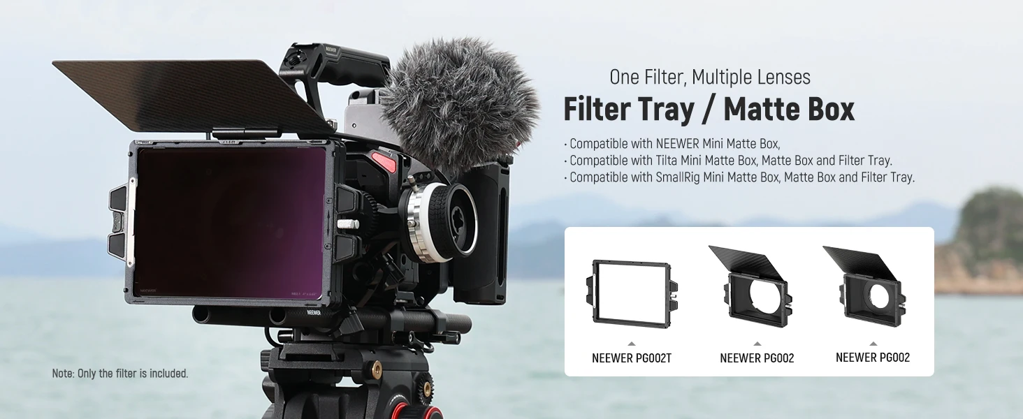 NEEWER Quadratischer ND-Filter, 10,2 x 5,65 Zoll, doppelseitiger 30-Multi-Nano-beschichteter Kino-ND-Filter für NEEWER Matte Box für Tilta SmallRig – Detail 3