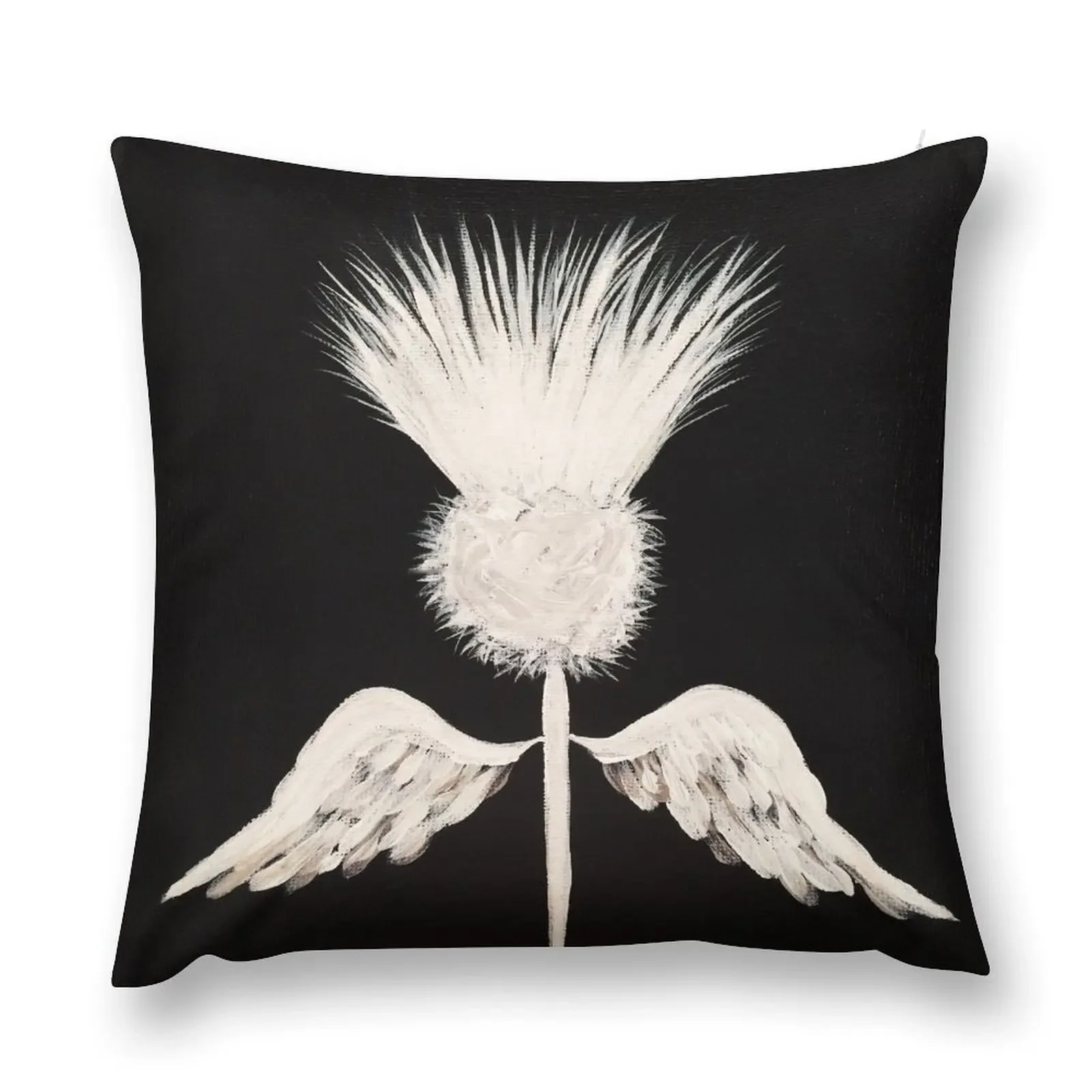 Scottish thistle black and white contemporary style Throw Pillow Cushion Cover Set Decorative Sofa Cushions pillow