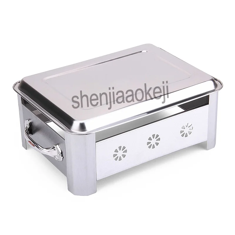 Forno de peixe grelhado de aço inoxidável, fogão espessado, carvão comercial assado álcool grelha forno de peixe, uso comercial