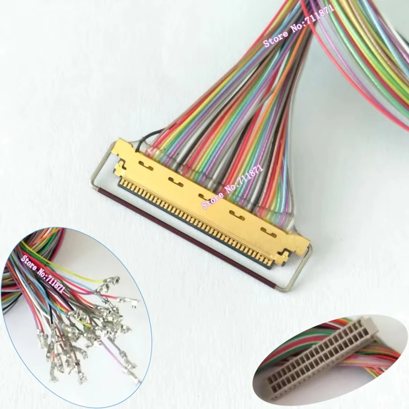 

50 см 20453-040T DF13-40DS-1.25C Изготовленный на заказ кабель для ЖК-экрана «сделай сам», шнур 40P, полный кабель 20453-040T DF13 40DS 1,25C, провод для экрана «сделай сам»