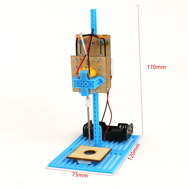 DIY электрическая дрель Модель ручной работы Физика Эксперимент головоломка модель небольшие научные и технологические работы