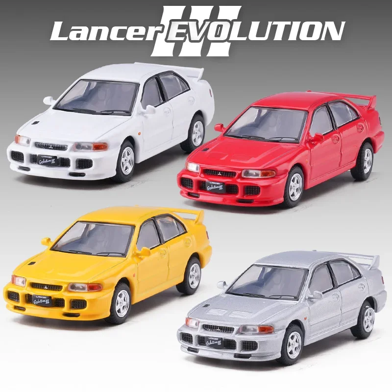 1/64 Mitsubishi Lancer EVO 6 5 4 Evolution VI EX2000 Alloy Car Model Diecast Vehicles simulation Collectibles Toy Gifts