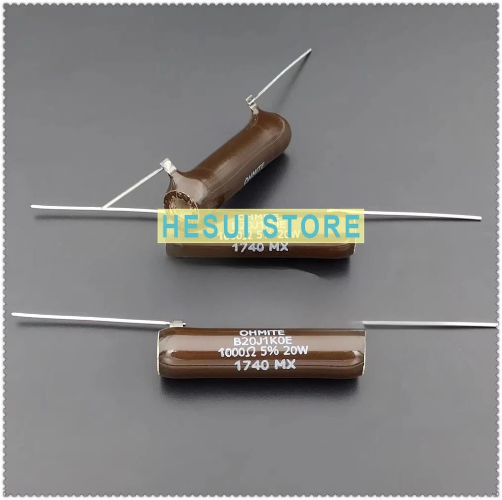 

Резистор проволочный полый 1K 20W OHMITE B20J1K0E 1000Ω