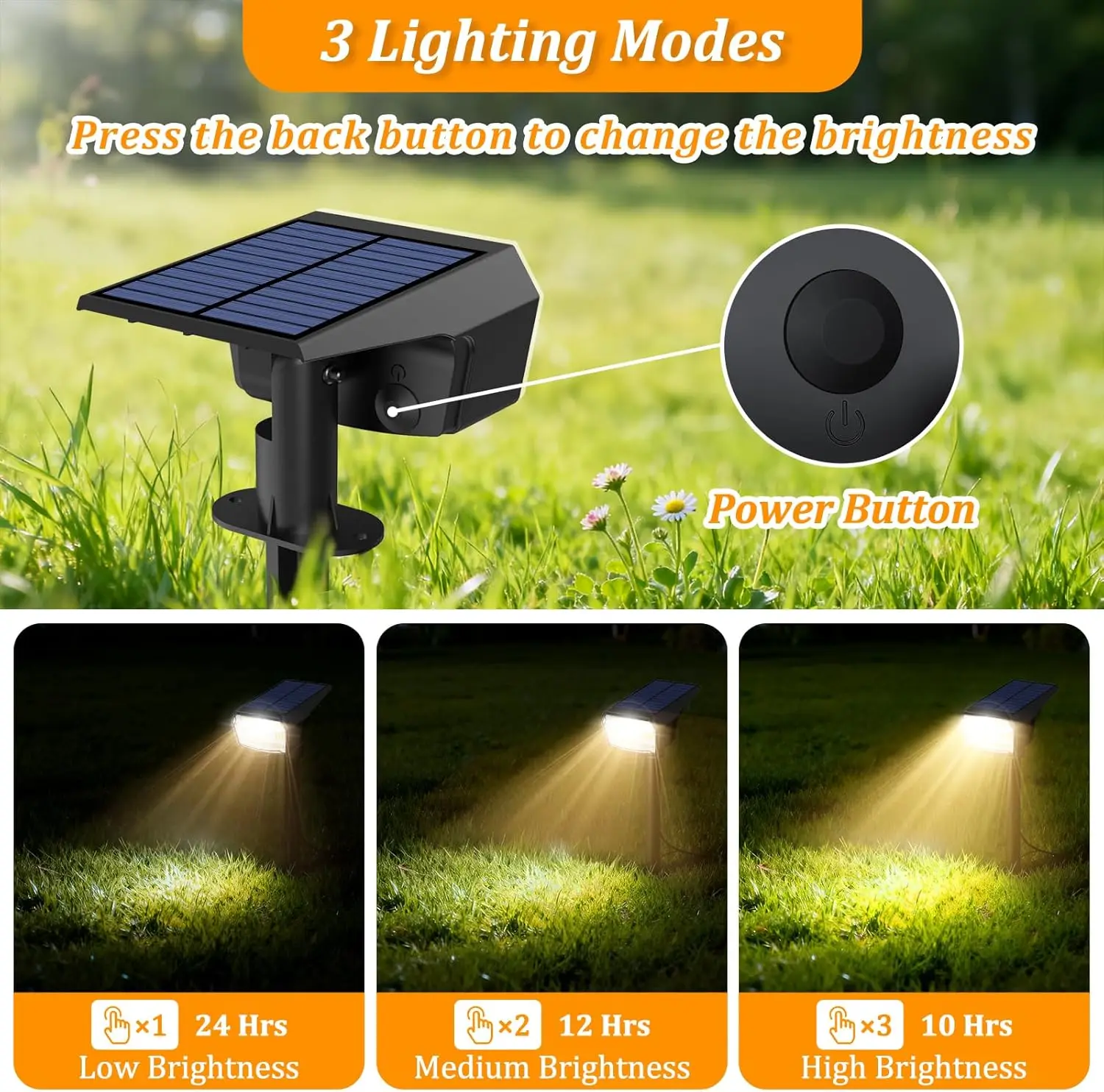 Landscape Lighting Alloy Aluminum 30cm Deck Step IP68 Marker Light All Season Orange