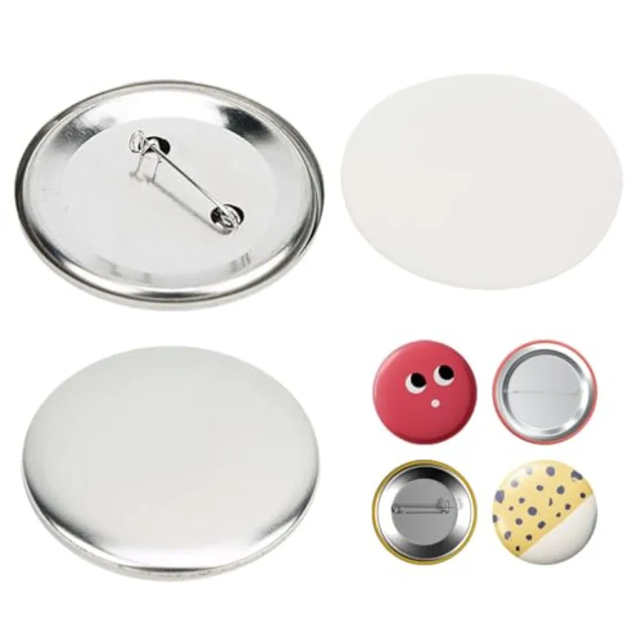 

Пустые детали для кнопок для значков, 100 комплектов, 56 мм, детали для пуговиц для значка, круглые принадлежности для изготовления машин, сделай сам, ремесла, искусство