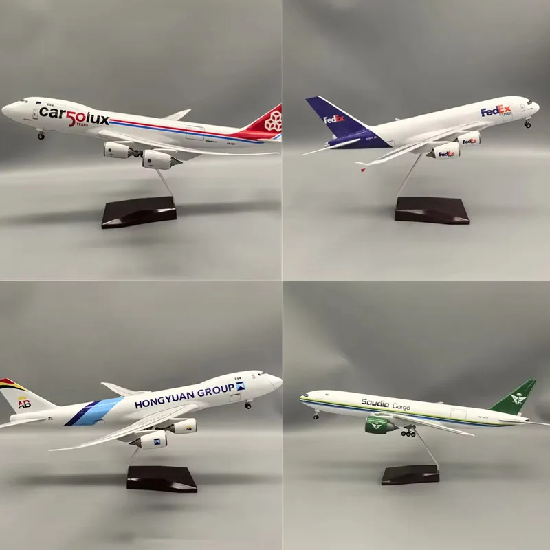 A380 فيديكس / المملكة العربية السعودية B777 / البضائع البلجيكية 747-8F / لوكسيمبورغ / أطلس / طائرات البضائع الخطوط الجوية نموذج طائرة النقل جمع العرض #1