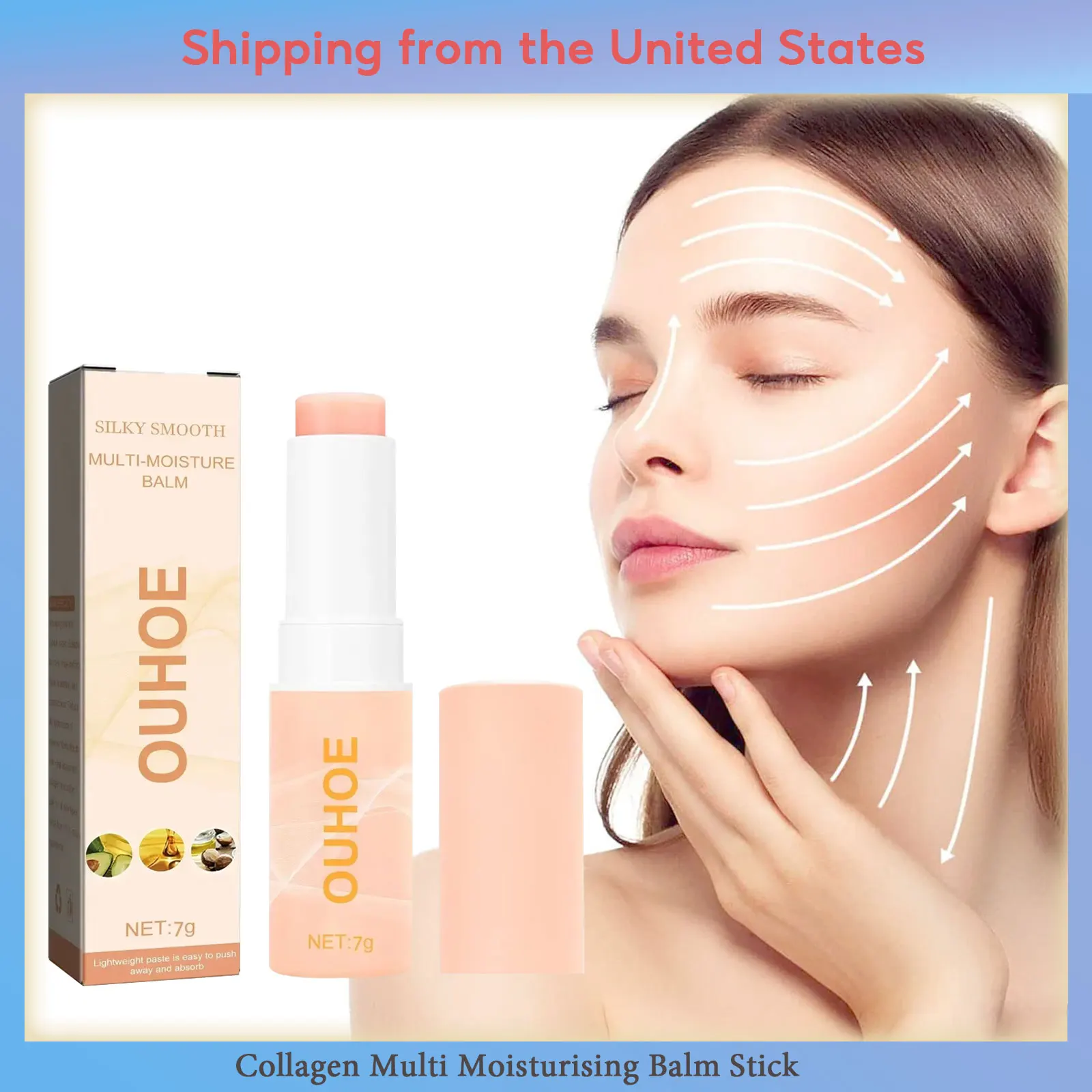 

Moisturizing Balm Stick Anti-aging Wrinkle Removal Whitening Brighten Fade Fine Lines Hydrating Dry Skin Face Cream for Beauty