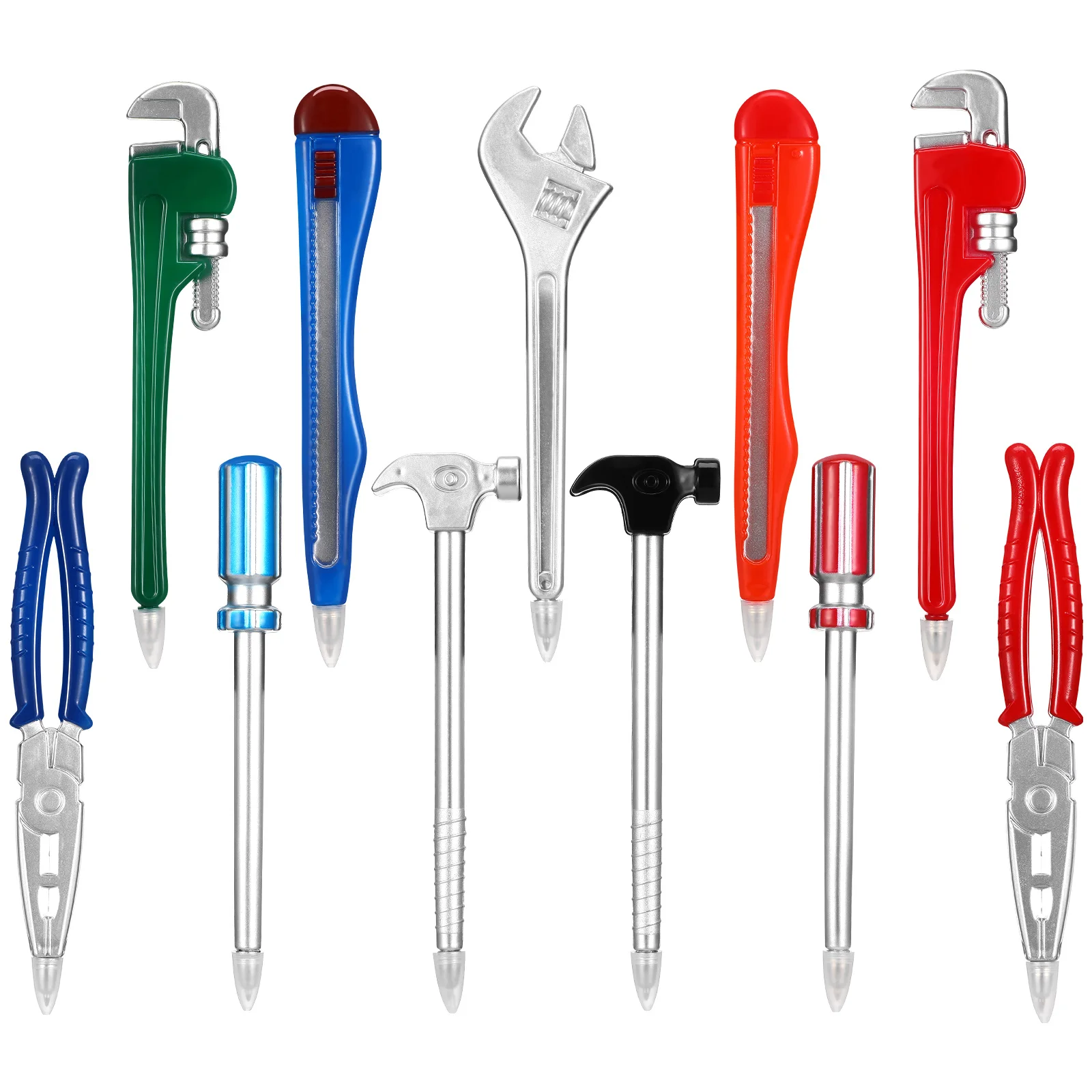

11Pcs Ballpoint Pens Tool Shaped Novelty Smooth Writing Notes Office Desk Accessories Magnetic Hand Tools Set Novelty Tool Pens