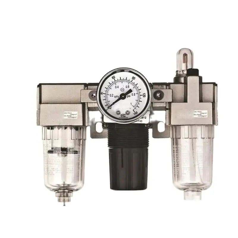 AC2000-02 air source treatment triple joint nozzle thread size: PT1/4