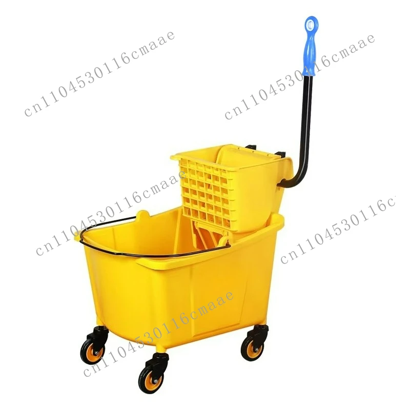 

Suitable for trolley cleaning cart extrusion dry bucket mop trolley cleaning hotel commercial mop bucket with side pressure