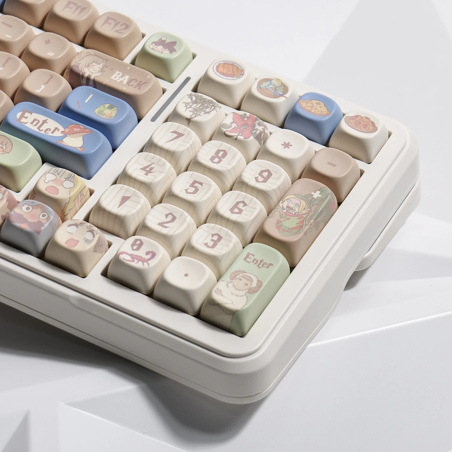 Delicioso em masmorra keycaps 141 teclas moa keycaps presente pbt key cap quadrado corante-sub teclado mecânico 2.25 u 2.75u para alice