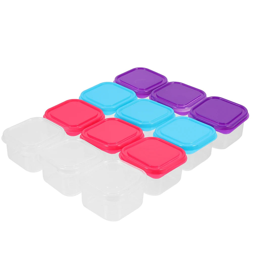 

24pcs Containers PP Freezer Lunch Containers For Kids Fridge Storage Boxes Organizer Kitchen Household Portable