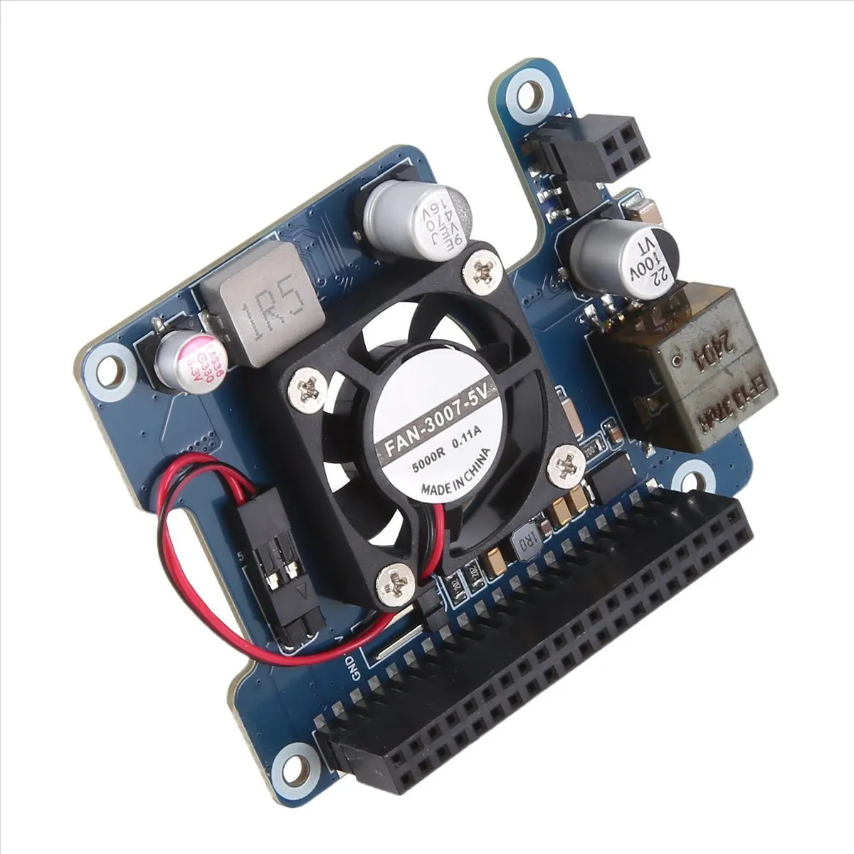 

M85K для 5 PoE HAT 802.3af/At Плата расширения с охлаждающим вентилятором, для 5