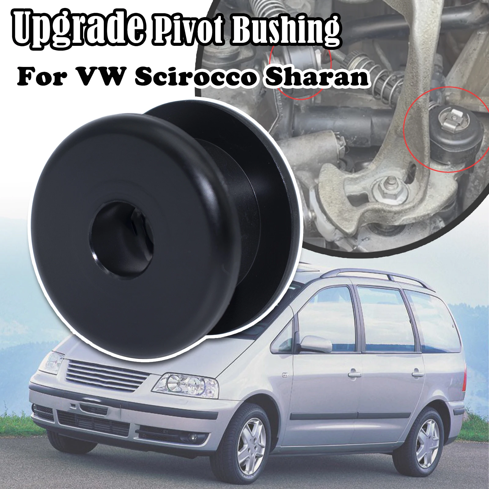 For VW Scirocco Sharan Upgrade Pivot Bushing Manual Gear Selector Shift Cable end Linkage Strengthen Lock Washer Retaining Clip