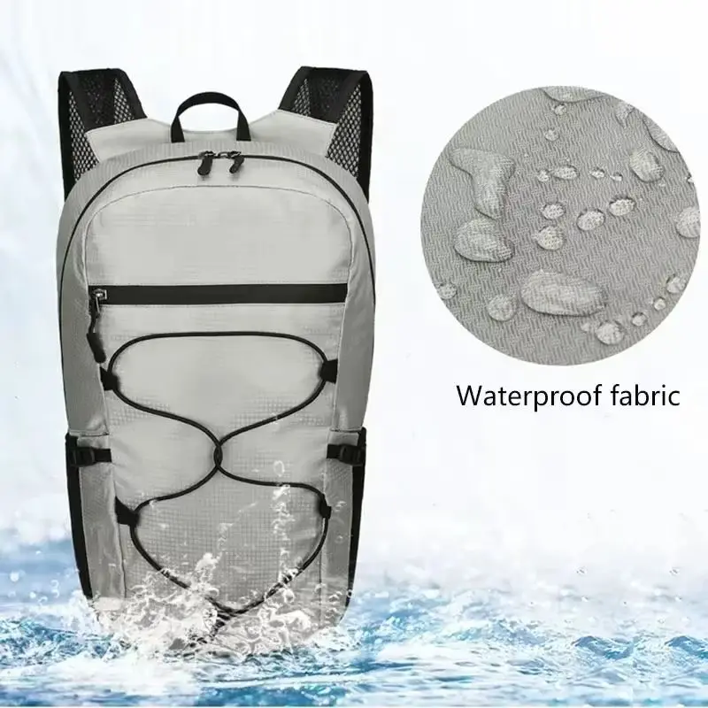 15L Outdoor Hiking Bag Foldable Waterproof Mountaineering Backpack Women Men Large Capacity Lightweight Hiking Travel Backpack view 4