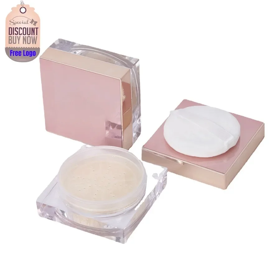 Custom Lightweight Oil Control Makeup Setting Powder Waterproof Long Lasting Non-take Off Makeup Natural Brighten Loose Powder