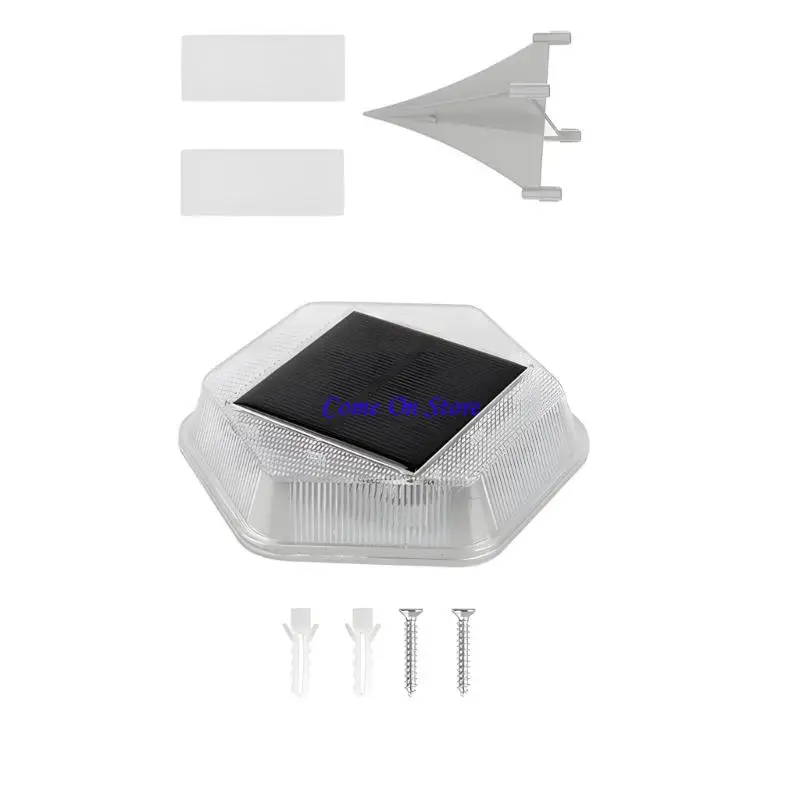 M6CF IP65 Impermeable Solar Step Outdoor Lighting ABS LED Lamp For Garden Trail Deck Camping Childproof Building